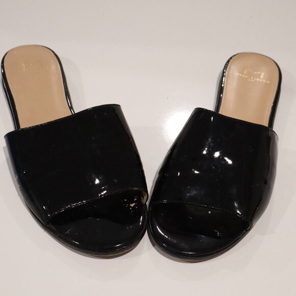 Marc Fisher Black Open Toe Slipper - Size 8 - Picture 1 of 8